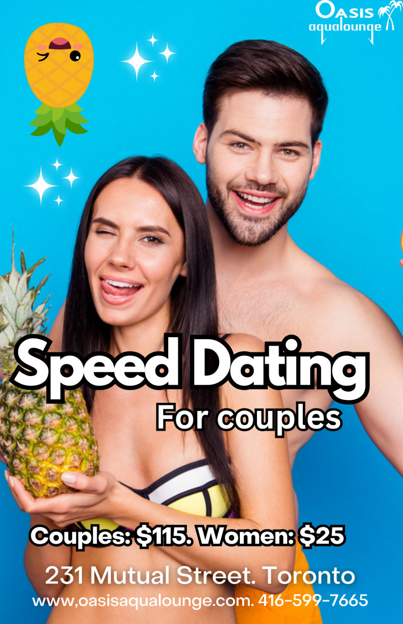 Official Speed Dating for Couples event flyer